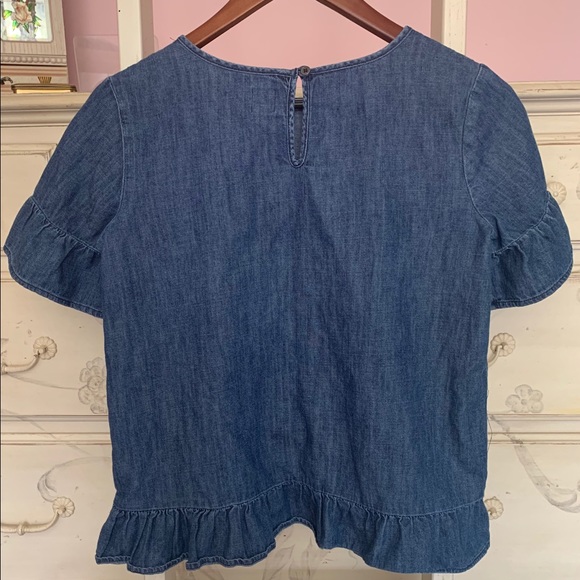 GAP Girls Denim Blouse - Picture 2 of 4